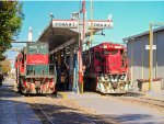 FXE SD40-2 and a Super 7 Locomotives in the yard